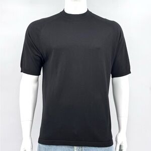 Anthology Silk Knitted Black T-Shirt